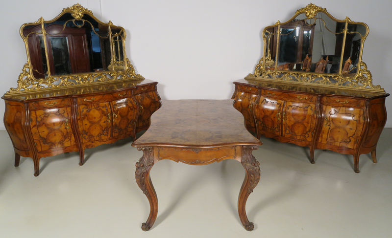 Dreiteiliges Neobarock Speisezimmer 01