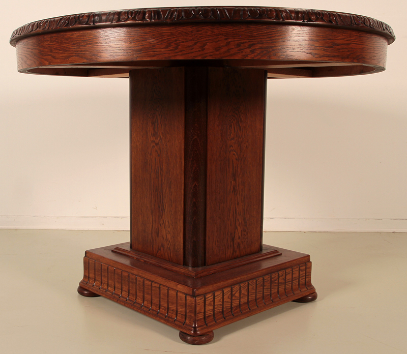 Restaurierter Eiche Beistelltisch 1k