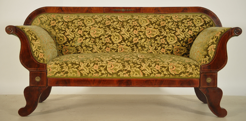 Biedermeier Sofa aus Mahagoni 1