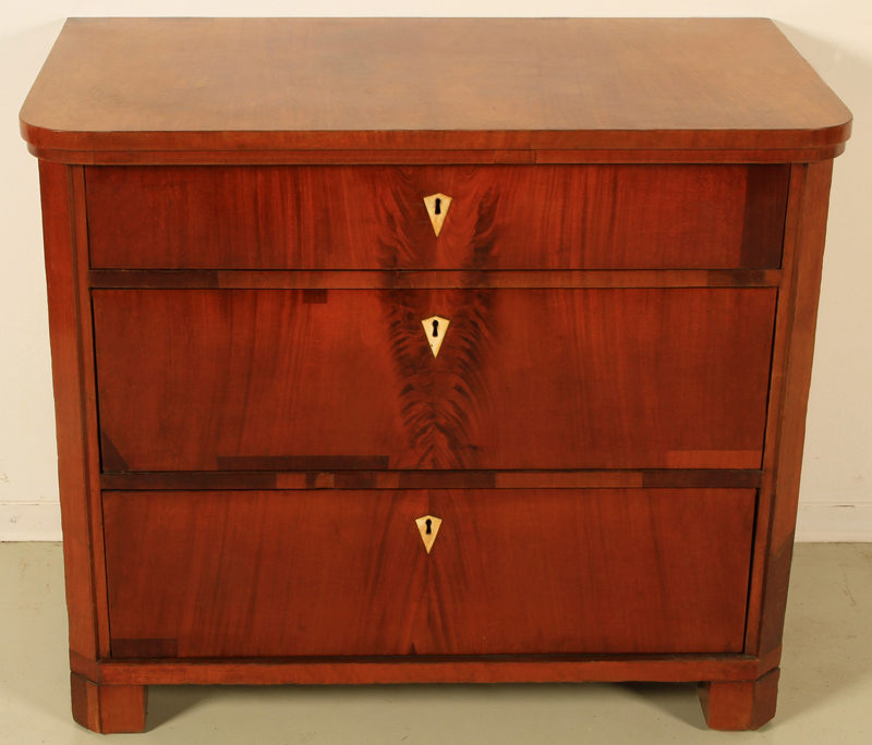 Biedermeier Mahagoni Kommode 1