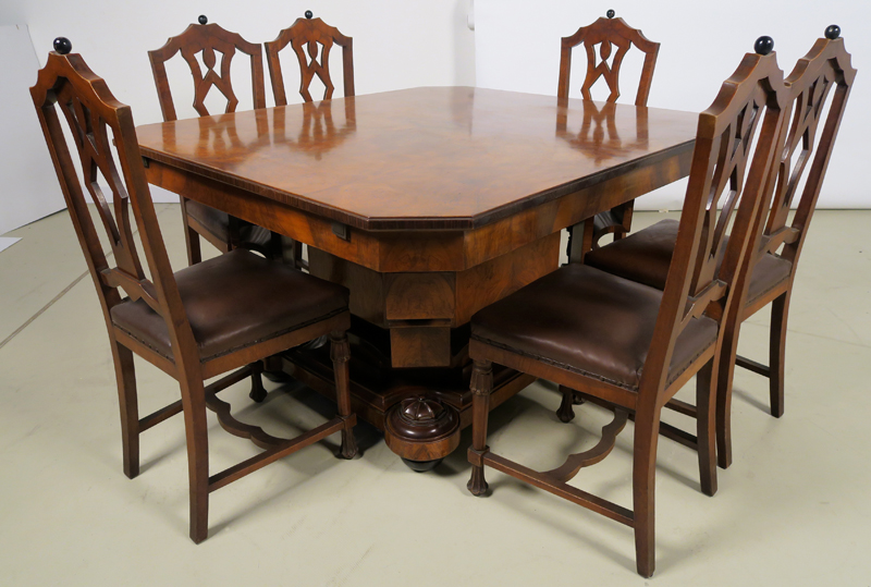 Siebenteilige Art Deco Sitzgruppe 01