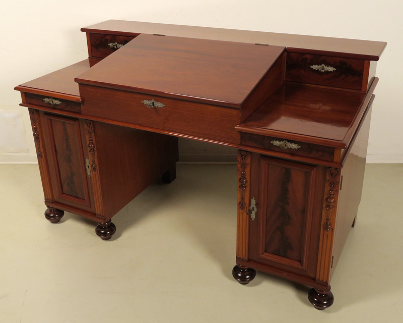 Restaurierter Gründerzeit Kontorschreibtisch 1