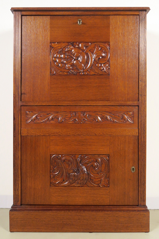 Restaurierter Jugendstil Barschrank / Kabinettschrank 1k