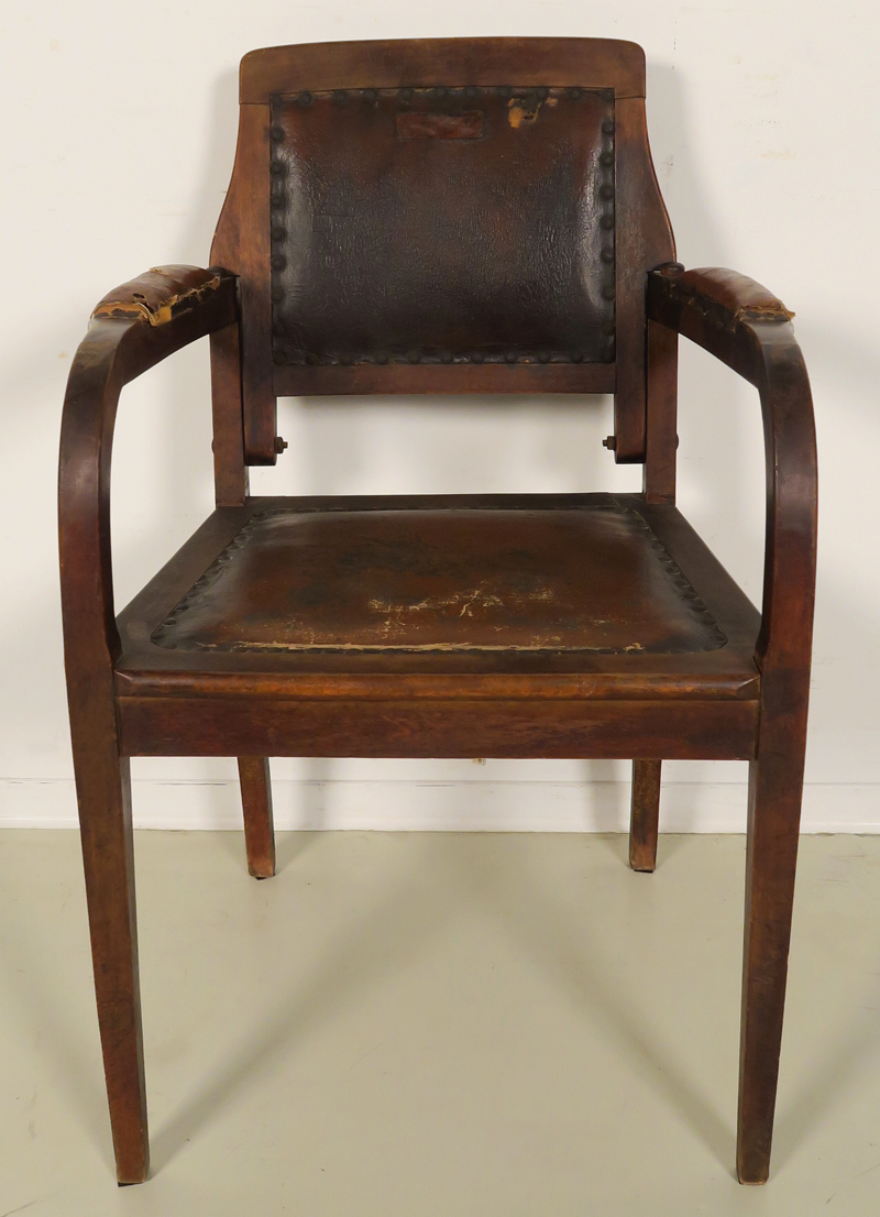 Original Jugendstil Frisör- und Behandlungsstuhl 01
