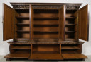 Großer Neorenaissance Bücherschrank mit vier Türen 05