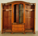 Jugendstil Kleiderschrank aus Kirschholz 3