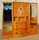 Jugendstil Schlafzimmer aus Birkenholz 06