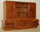 Art Deco Bücherschrank aus Nussbaum 2