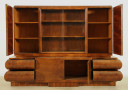 Art Deco Bücherschrank aus Nussbaum 3