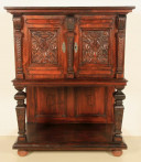 Weichholz Gründerzeit Kabinettschrank-1