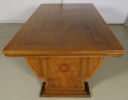 Wunderschöner Schreibtisch mit Auszugsplatten und Intarsien 06