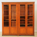 Jugendstil Bibliothek aus Weichholz 02